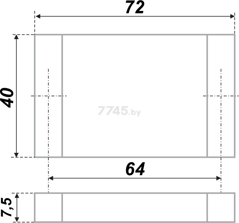 Ручка мебельная скоба BOYARD RS076BSN.3/64 атласный сатиновый никель - Фото 6