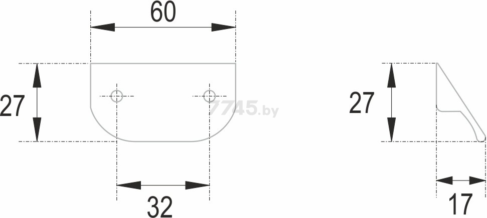Ручка мебельная профиль BOYARD Al Tick RS156BL.3/32 матовый черный - Фото 4