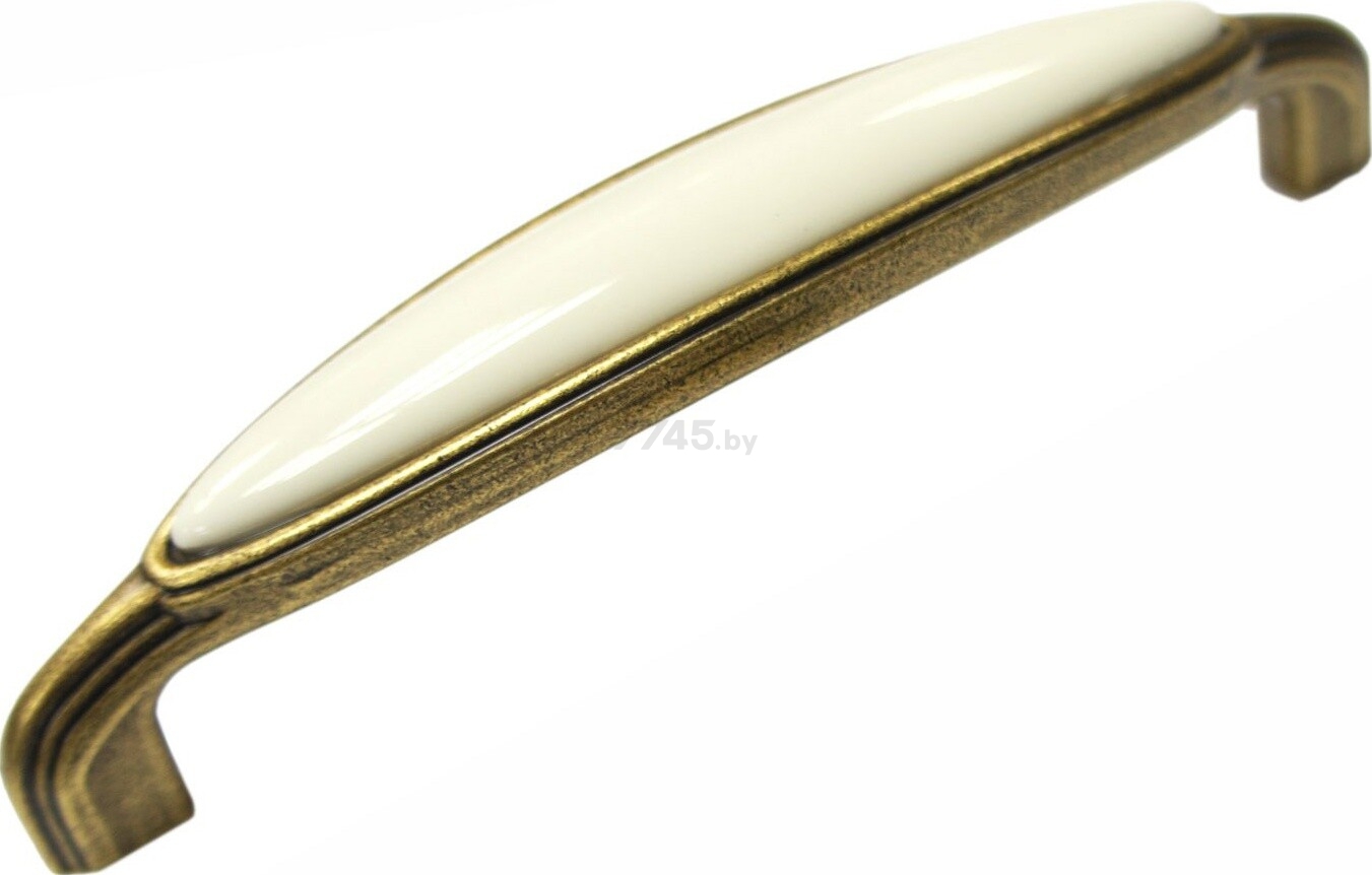Ручка мебельная скоба BOYARD Chloe RS124MAB.4/128/Bg матовая старинная латунь