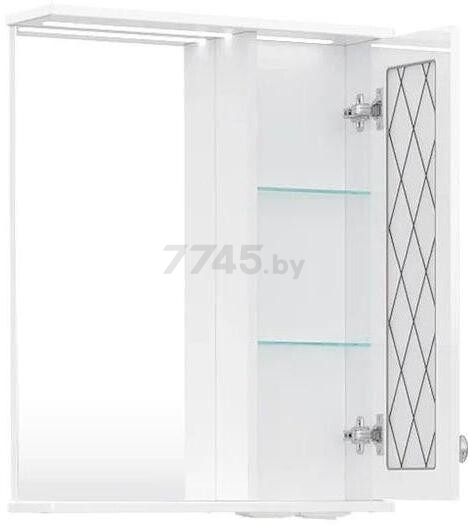 Шкаф с зеркалом для ванной VOLNA Milena 55 правый (zsMLN55.R-01) - Фото 2