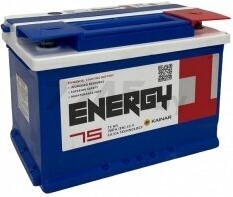 Аккумулятор автомобильный ENERGY ONE 75 А·ч (E075 321 09 9 R)