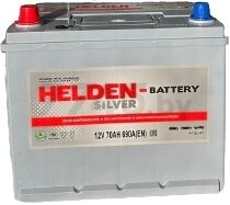 Аккумулятор автомобильный HELDEN JIS 70 А·ч (SMF75D23L)