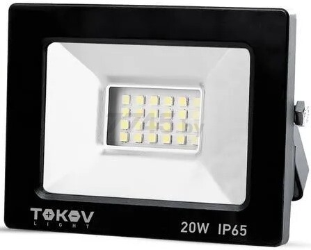 Прожектор светодиодный 20 Вт 6500К TOKOV ELECTRIC TKL-FL/LED-20-6.5K-IP65 черный