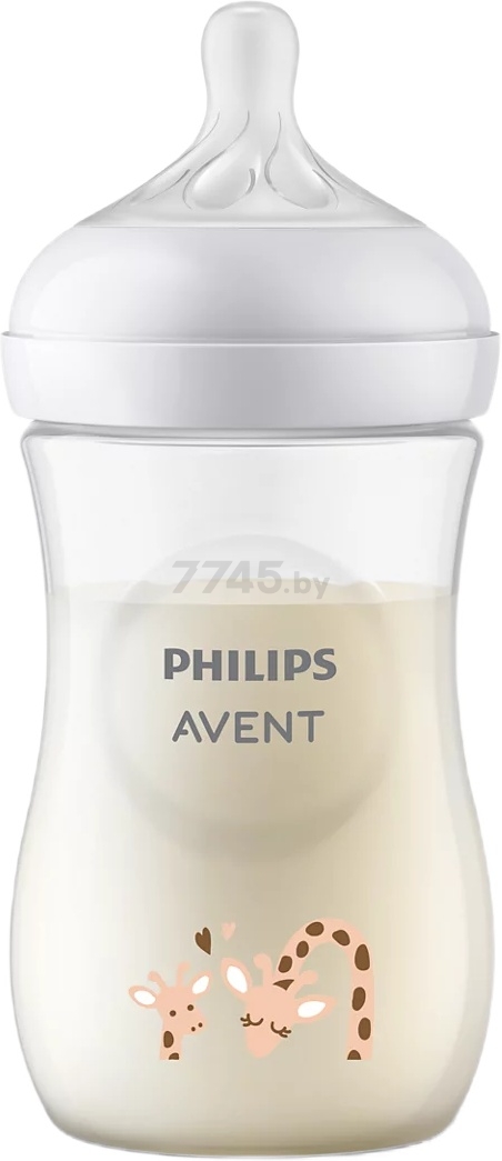 Бутылочка для кормления PHILIPS AVENT Natural Response от 1 мес 260 мл Жираф (SCY903/66)