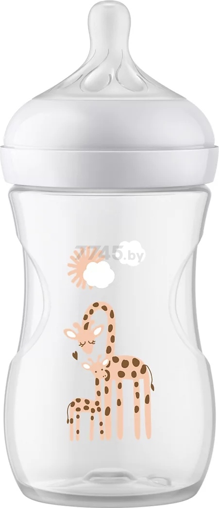 Бутылочка для кормления PHILIPS AVENT Natural Response от 1 мес 260 мл Жираф (SCY903/66) - Фото 3