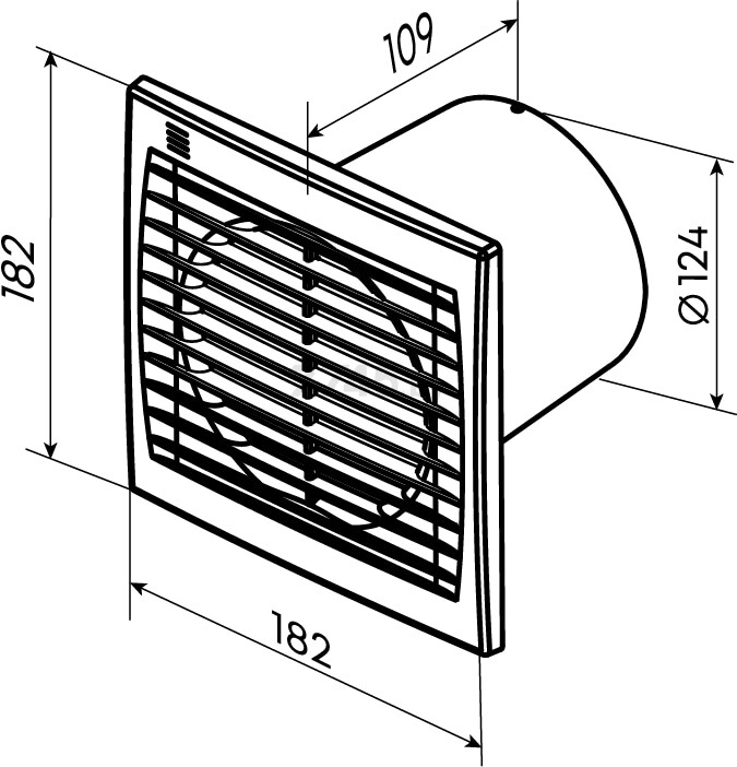 Вентилятор вытяжной накладной ZERNBERG Zircon 125 (10223051) - Фото 5