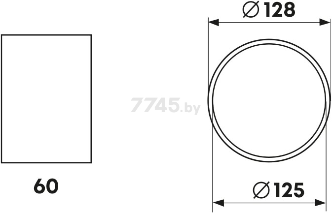 Муфта воздуховода для круглых каналов d125 мм ZERNBERG 2123 (10217411) - Фото 2