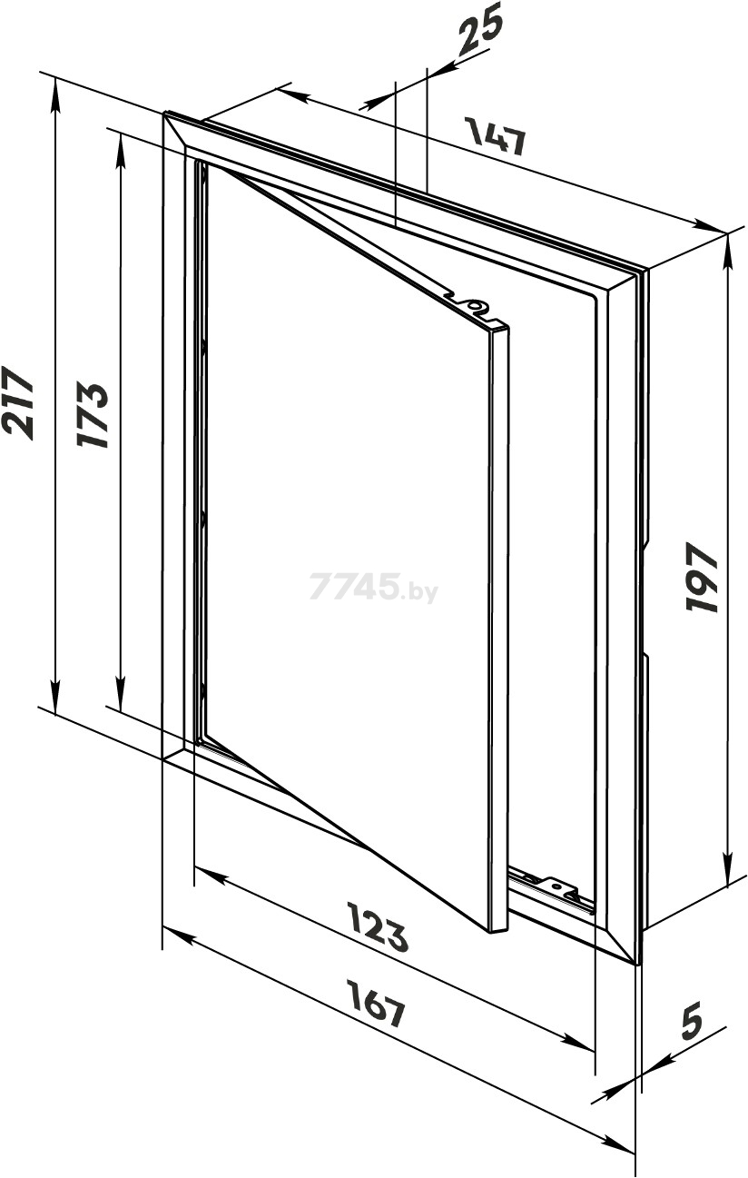 Дверца ревизионная ZERNBERG Porta 1520 (10205771) - Фото 3