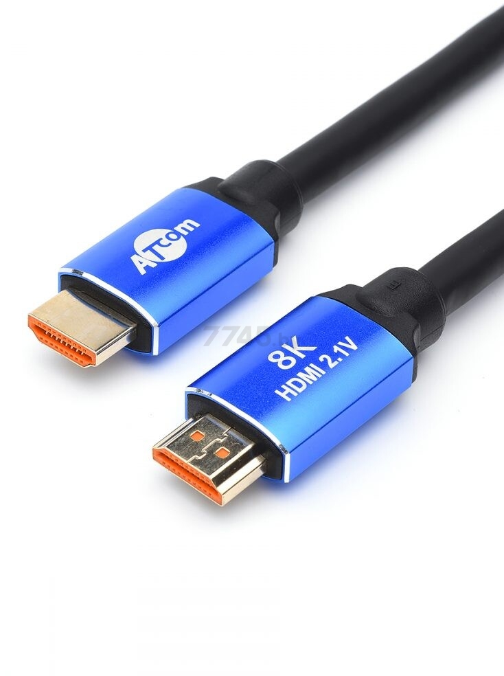 Кабель ATCOM HDMI HIGH speed 8K VER 2.1 3 m (AT8887) - Фото 2