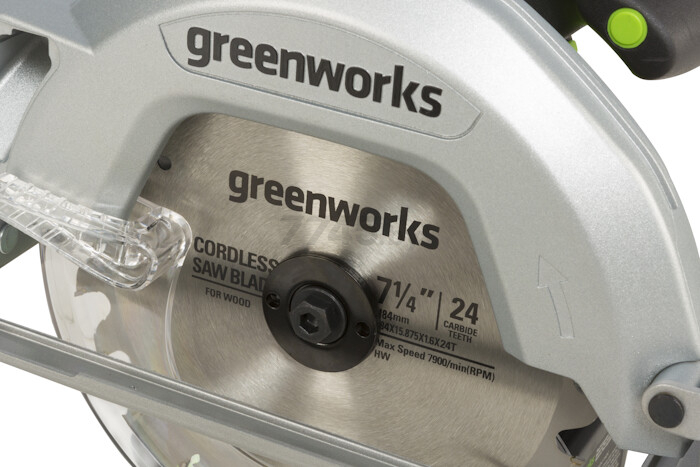 Пила циркулярная аккумуляторная GREENWORKS GD24CS (1500907) - Фото 9