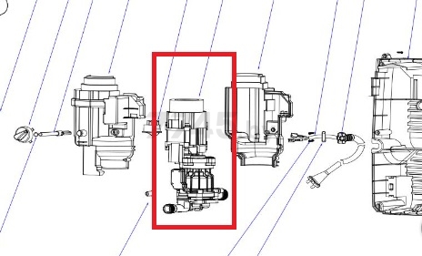 Двигатель с насосом в сборе для мойки высокого давления ECO HPW-1113 (ABW-70P-MOTOR-08)
