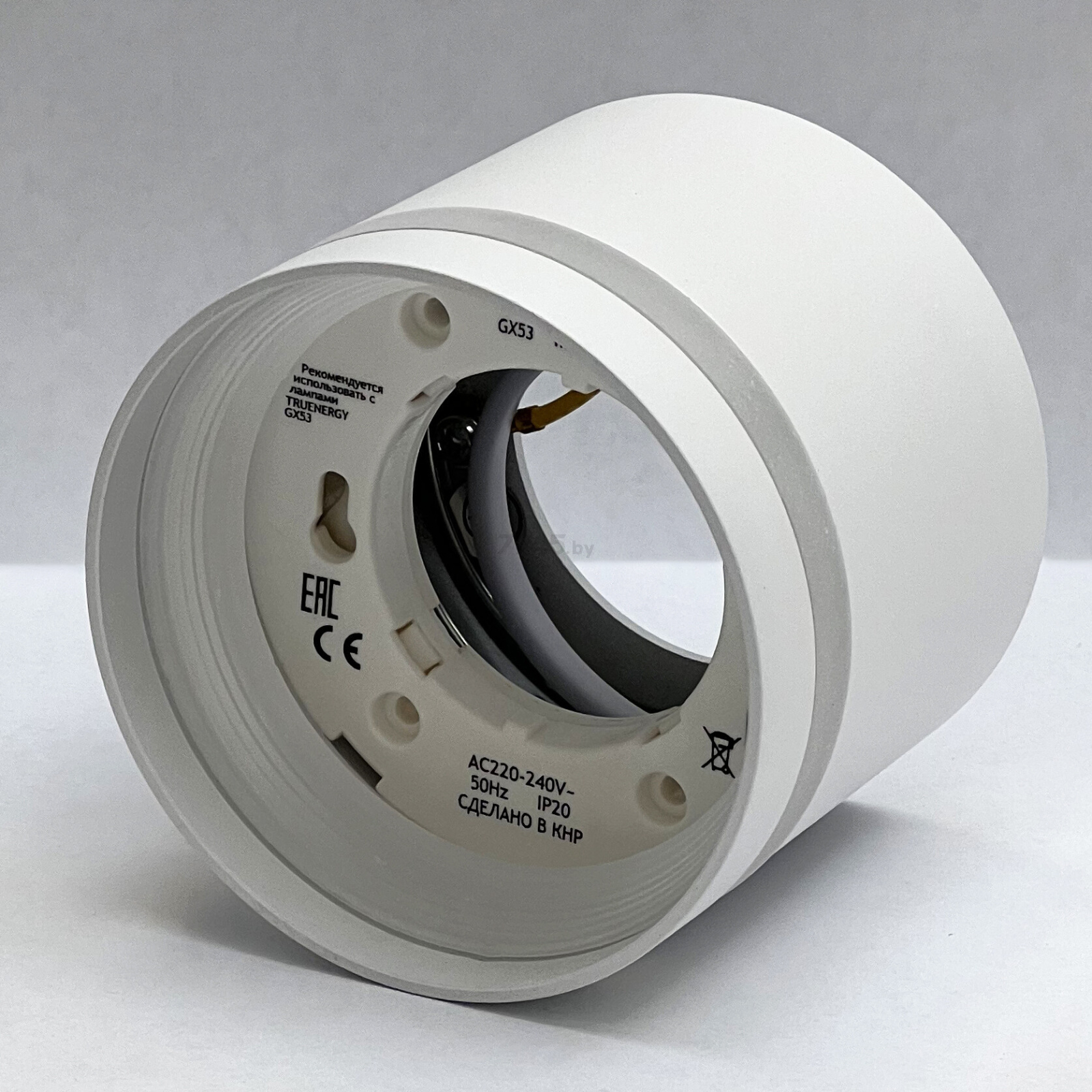 Светильник точечный накладной TRUENERGY Modern с матовым кольцом белый (21015) - Фото 3