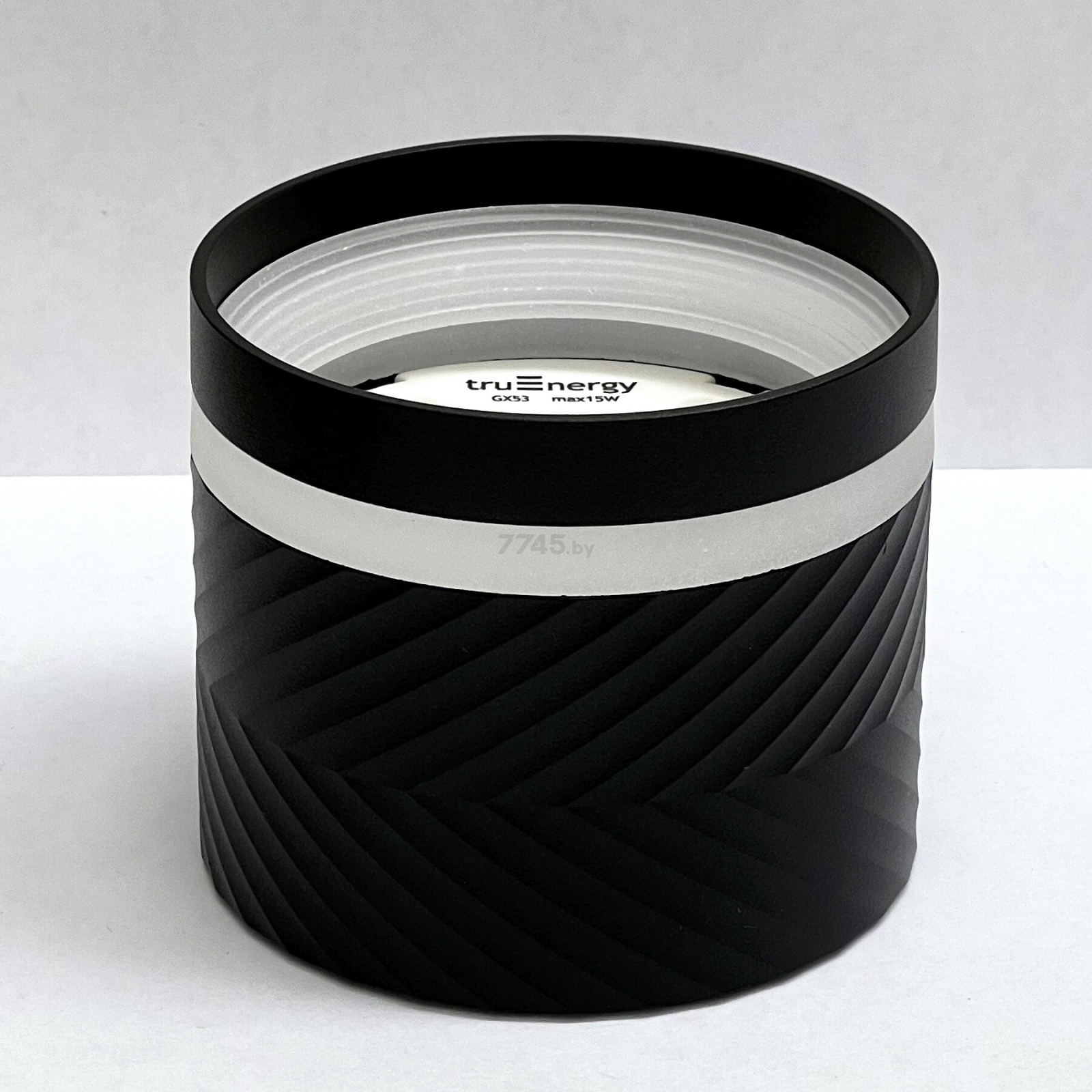 Светильник точечный накладной GX53 TRUENERGY Modern граненый черный (21010) - Фото 3