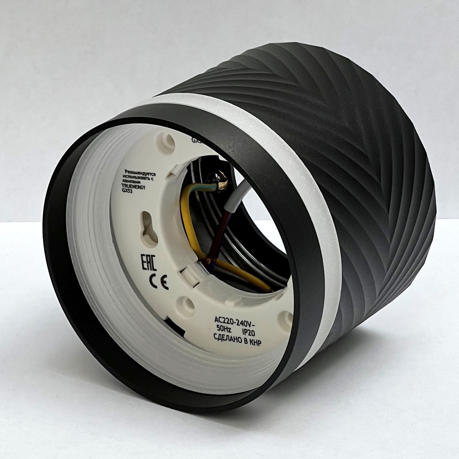 Светильник точечный накладной GX53 TRUENERGY Modern граненый черный (21010) - Фото 4