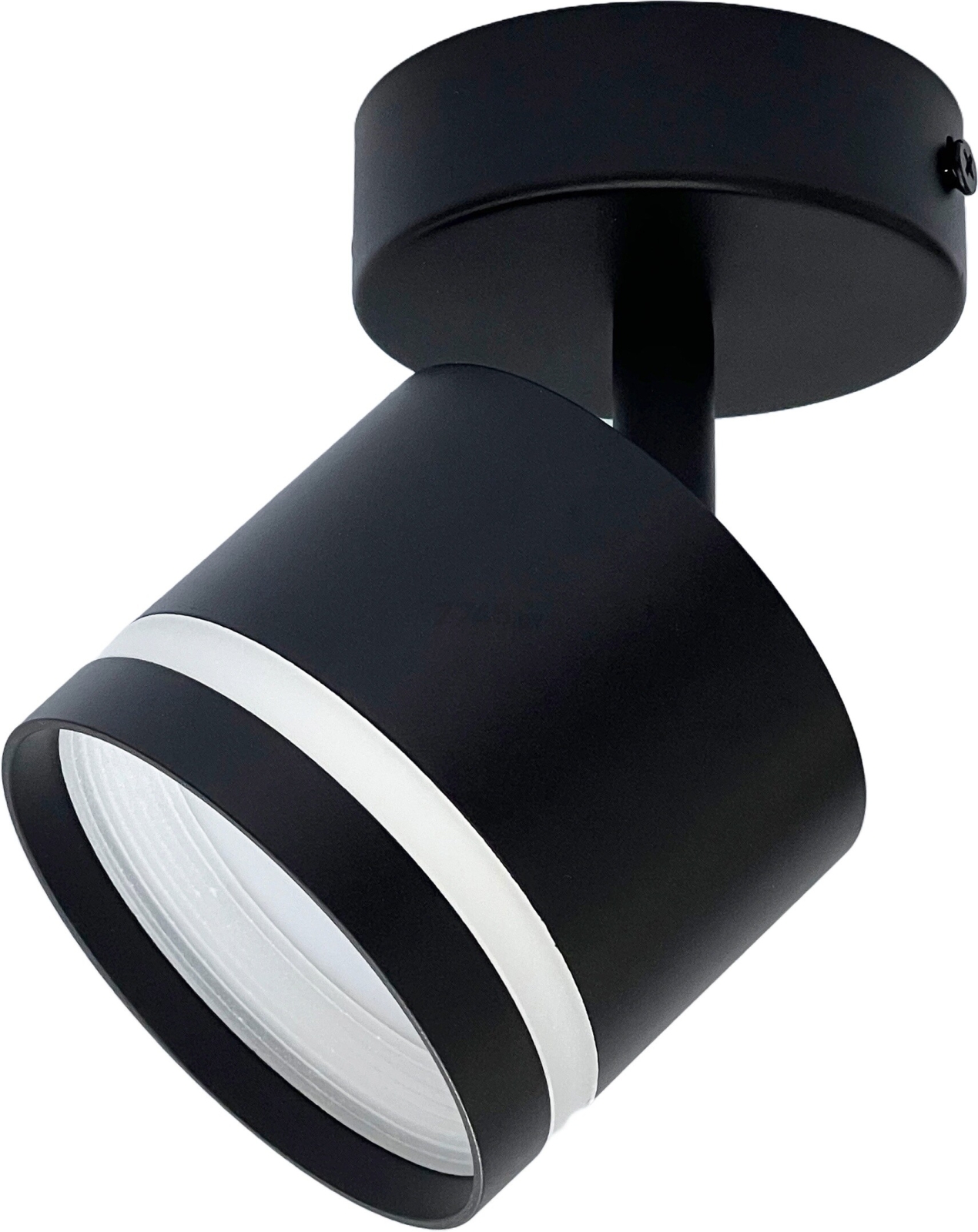 Светильник накладной поворотный GX53 TRUENERGY Modern с матовым кольцом черный (21018)