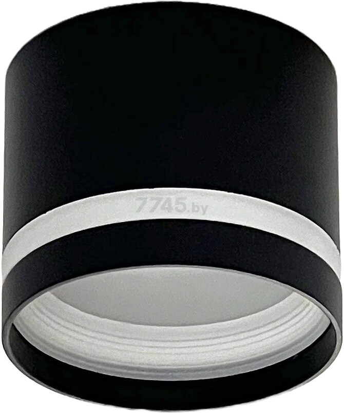 Светильник точечный накладной GX53 TRUENERGY Modern с матовым кольцом черный (21016)