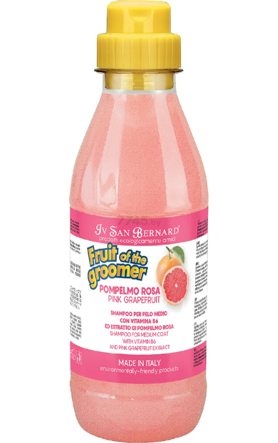 Шампунь для животных со средней шерстью IV SAN BERNARD Fruit Of The Groomer Pink Grapefruit с витаминами 500 мл (NSHAPO500)