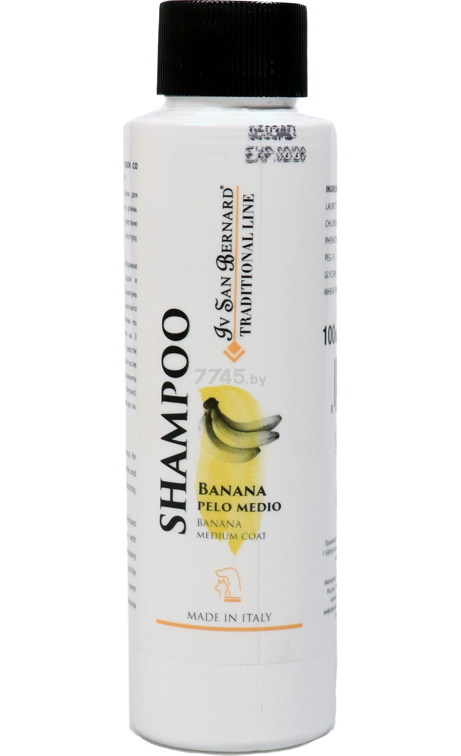 Шампунь для животных со средней шерстью IV SAN BERNARD Traditional Line Banana 100 мл (SHAB100)