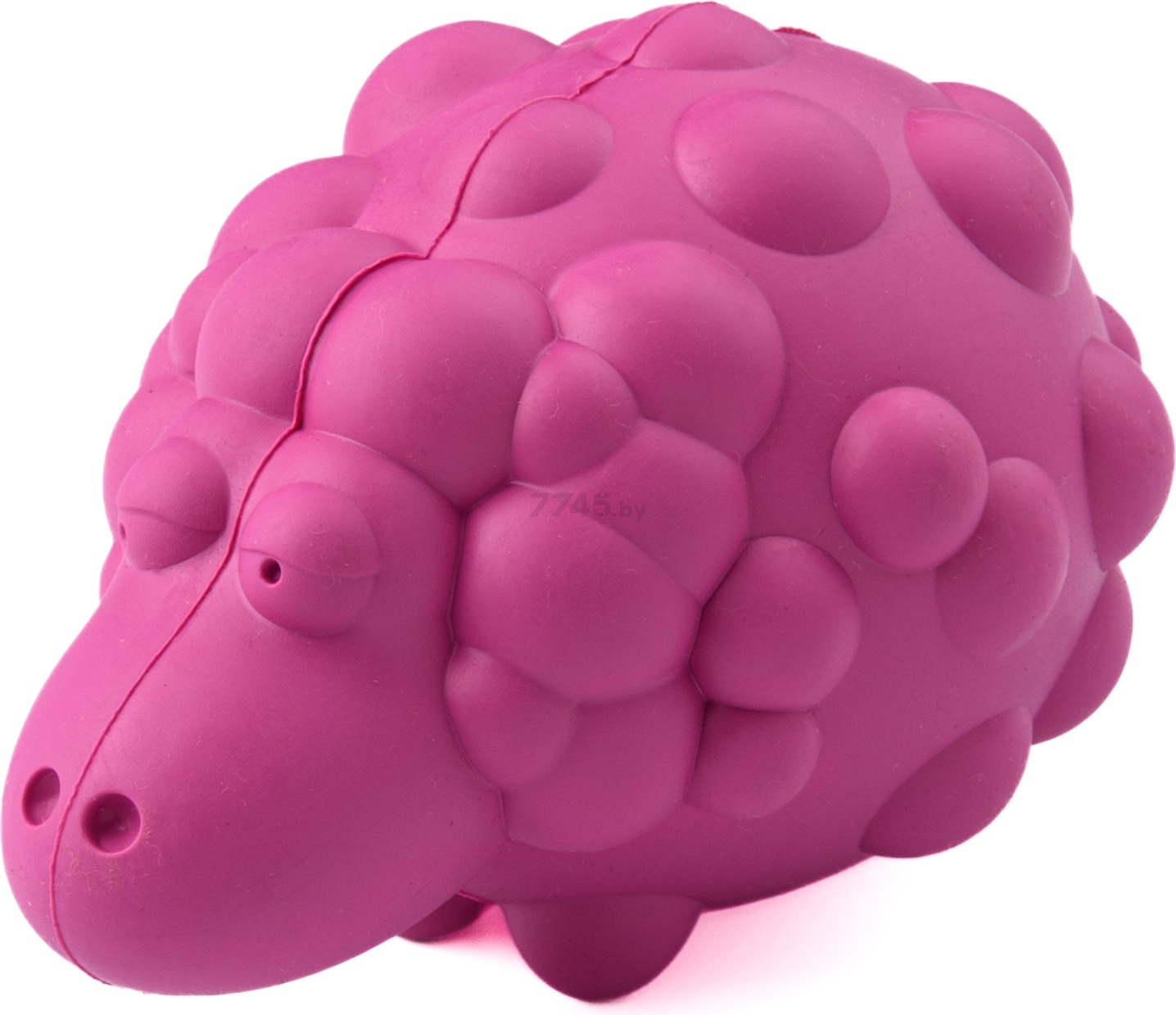 Игрушка для собак MR.KRANCH Овечка с пищалкой аромат бекона 8,5x12 см розовый (MKR001164) - Фото 2