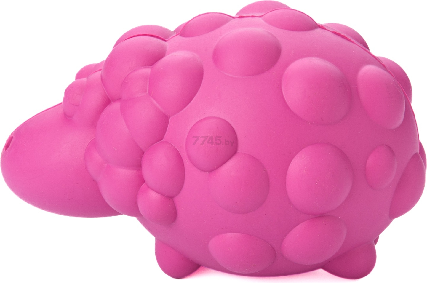 Игрушка для собак MR.KRANCH Овечка с пищалкой аромат бекона 8,5x12 см розовый (MKR001164) - Фото 3