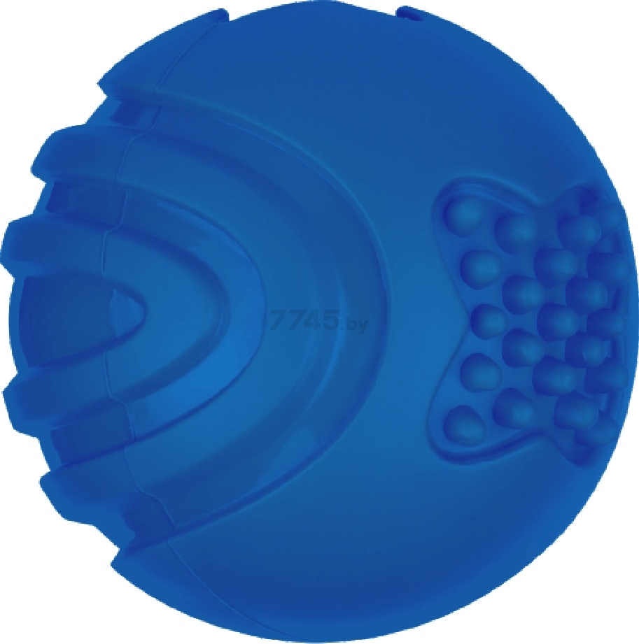 Игрушка для собак MR.KRANCH Мяч с ароматом курицы 6,5 см синий (MKR001115) - Фото 2