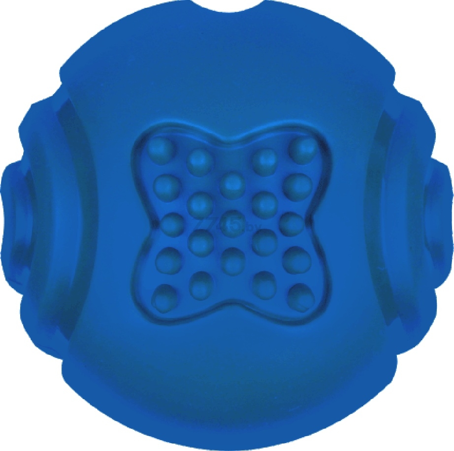 Игрушка для собак MR.KRANCH Мяч с ароматом курицы 6,5 см синий (MKR001115) - Фото 3
