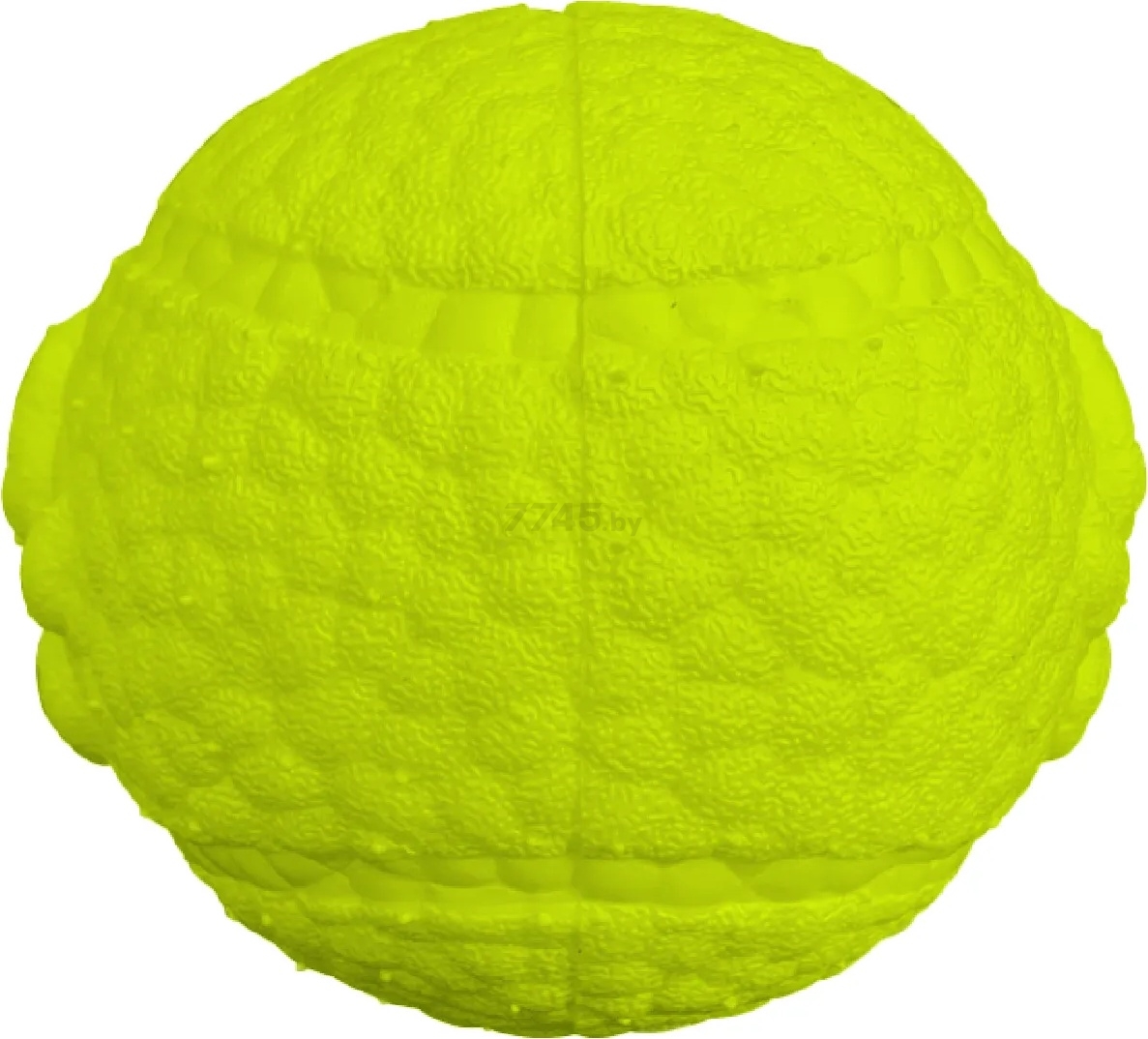 Игрушка для собак MR.KRANCH Мяч с лапкой 8 см неон желтый (MKR000212) - Фото 4