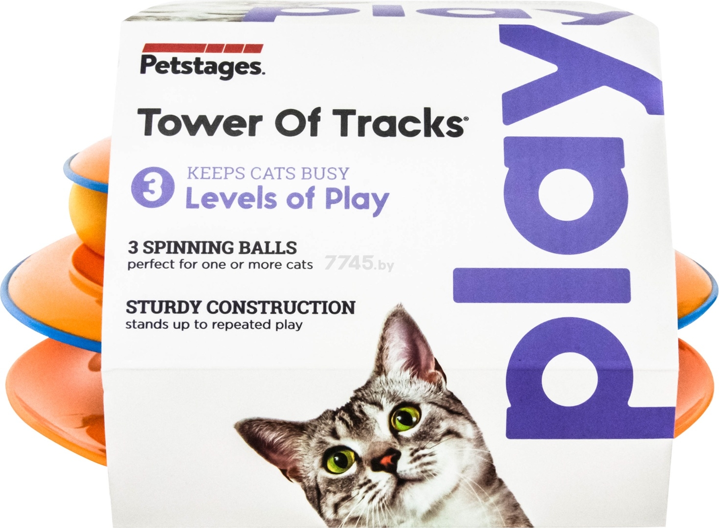 Игрушка для кошек PETSTAGES Трек 3 этажа 24 см (317STEX) - Фото 2