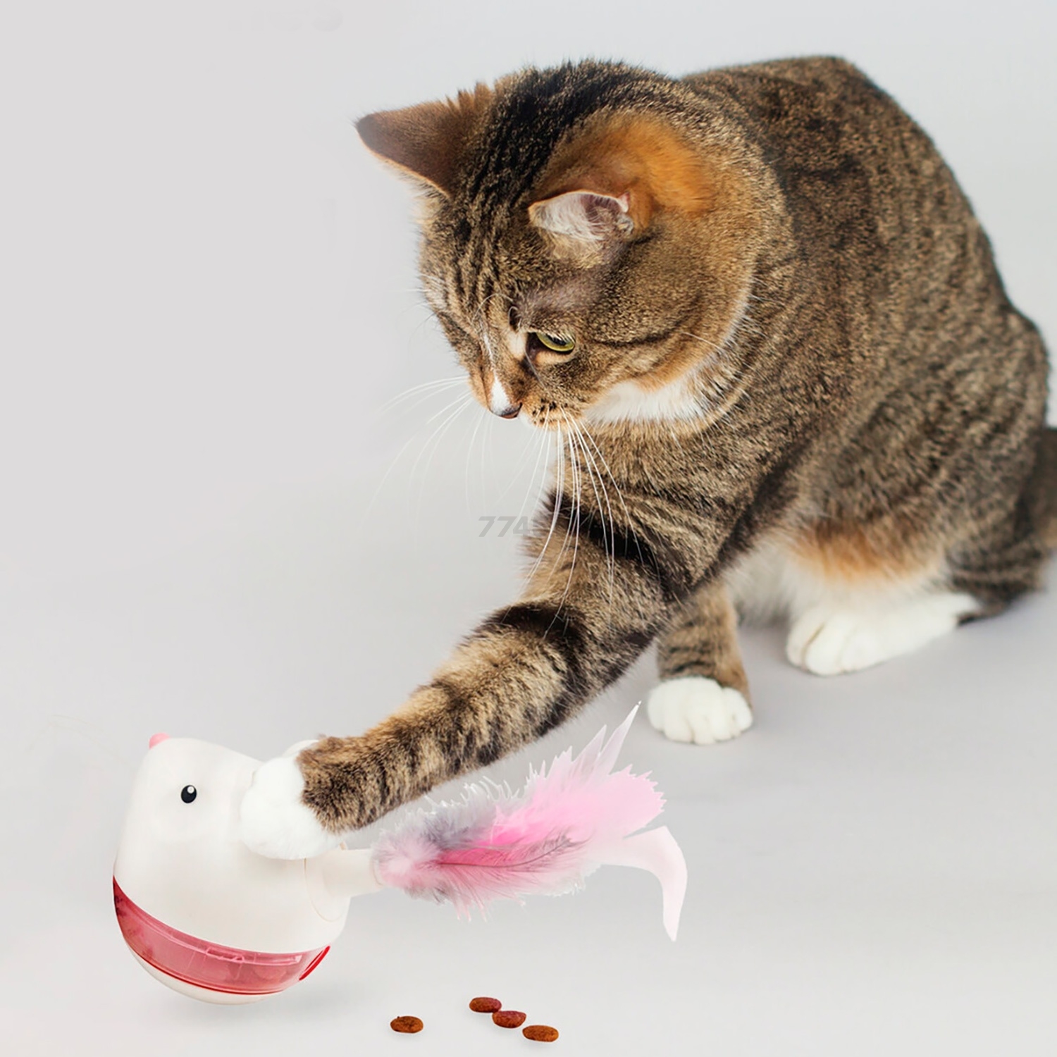 Игрушка для кошек PETSTAGES Шар-Стаканчик для лакомств 7,5x7,2x7,2 см (69587M) - Фото 4