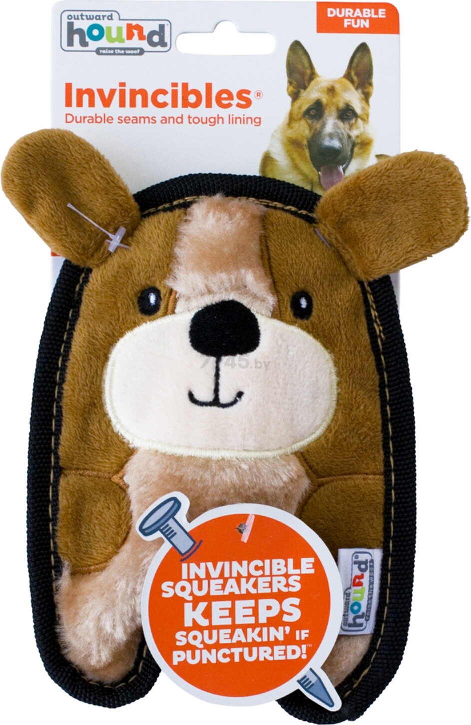 Игрушка для собак OUTWARDHOUND Invincibles Mini Щенок 17 см (67807) - Фото 2