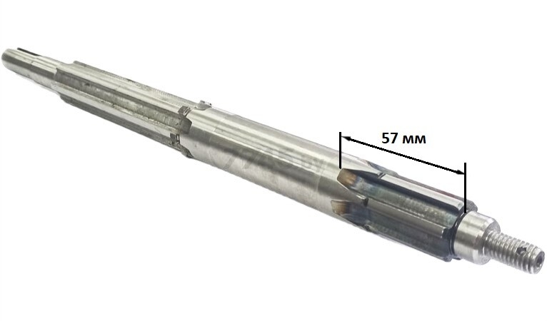 Главный вал коробки передач для мотоблока/минитрактора КПП-6 Z-6 L-390 мм STARK (04055) - Фото 3