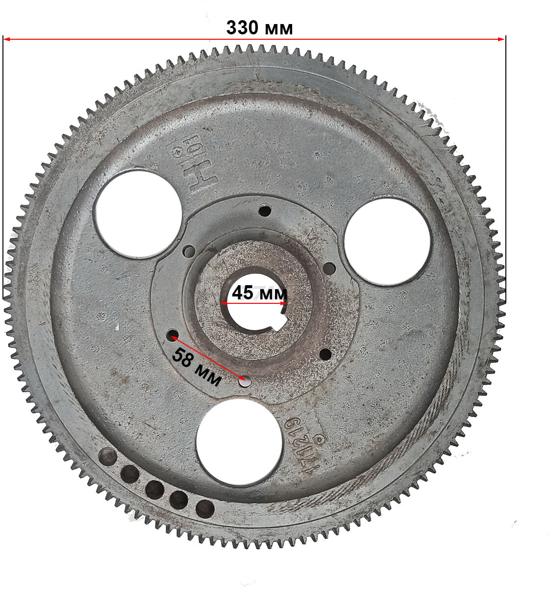 Маховик с венцом для двигателя STARK R175-R180 (04007) - Фото 2