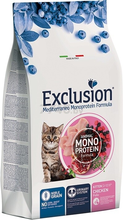 Сухой корм для котят EXCLUSION Monoprotein курица 12 кг (NGCKC12)