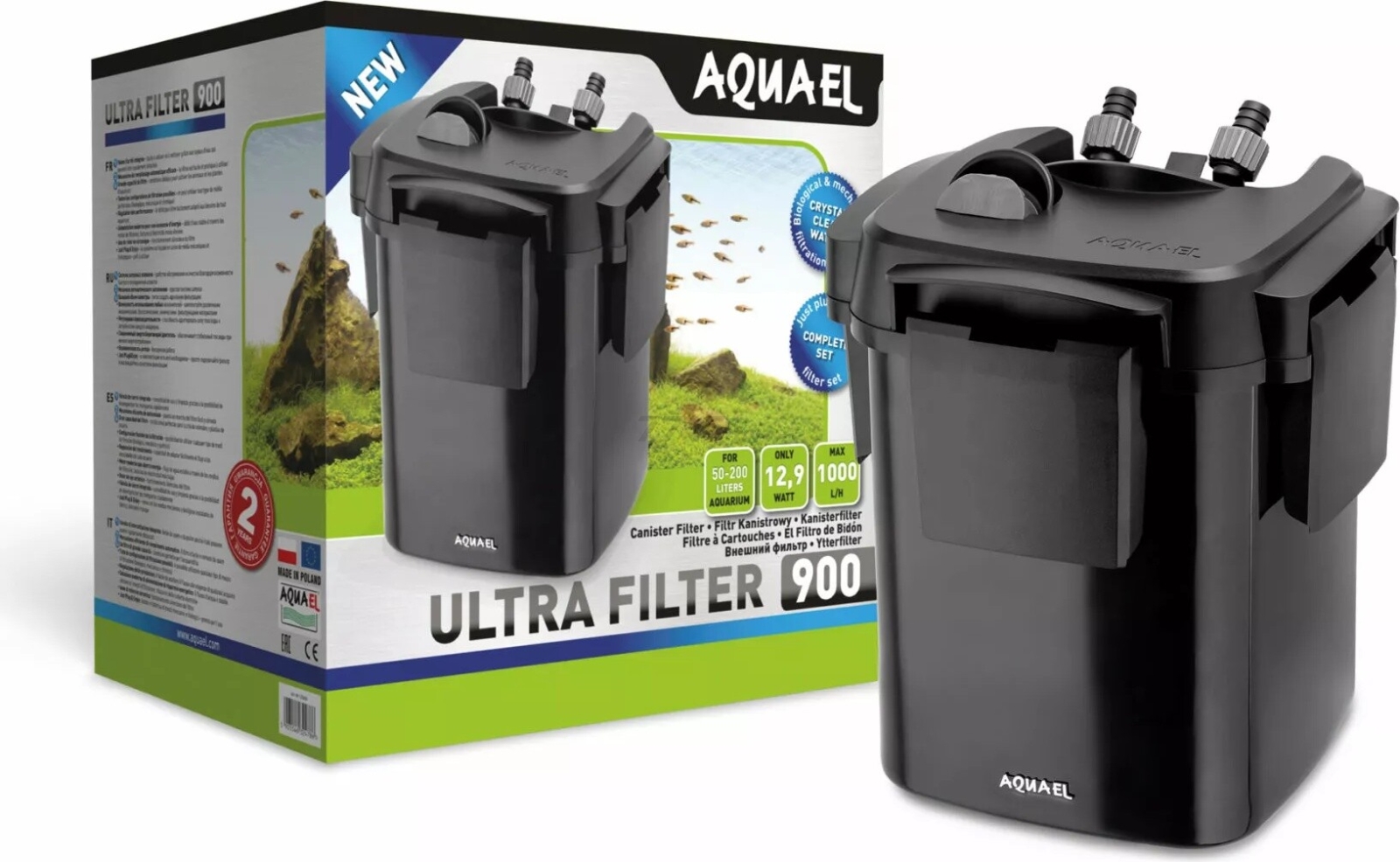 Фильтр внешний для аквариума AQUAEL Ultra 900 (122605) - Фото 2