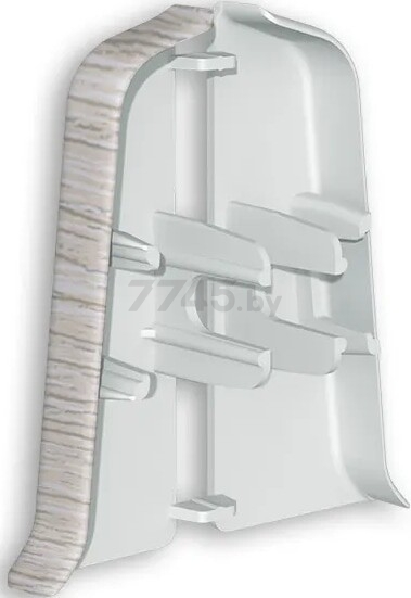 Заглушка для плинтуса IDEAL Деконика 55 мм 253 Ясень серый 1 пара (Д-П55-Тп-Ф1 253 ЯСН) - Фото 2