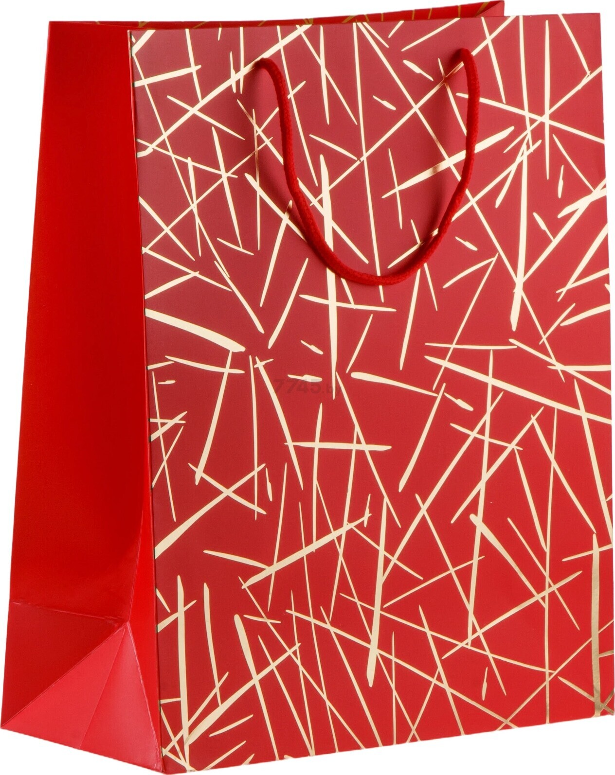 Пакет подарочный с ручками 26х12х32 см PERFECTO LINEA Emma красный (47-322603)