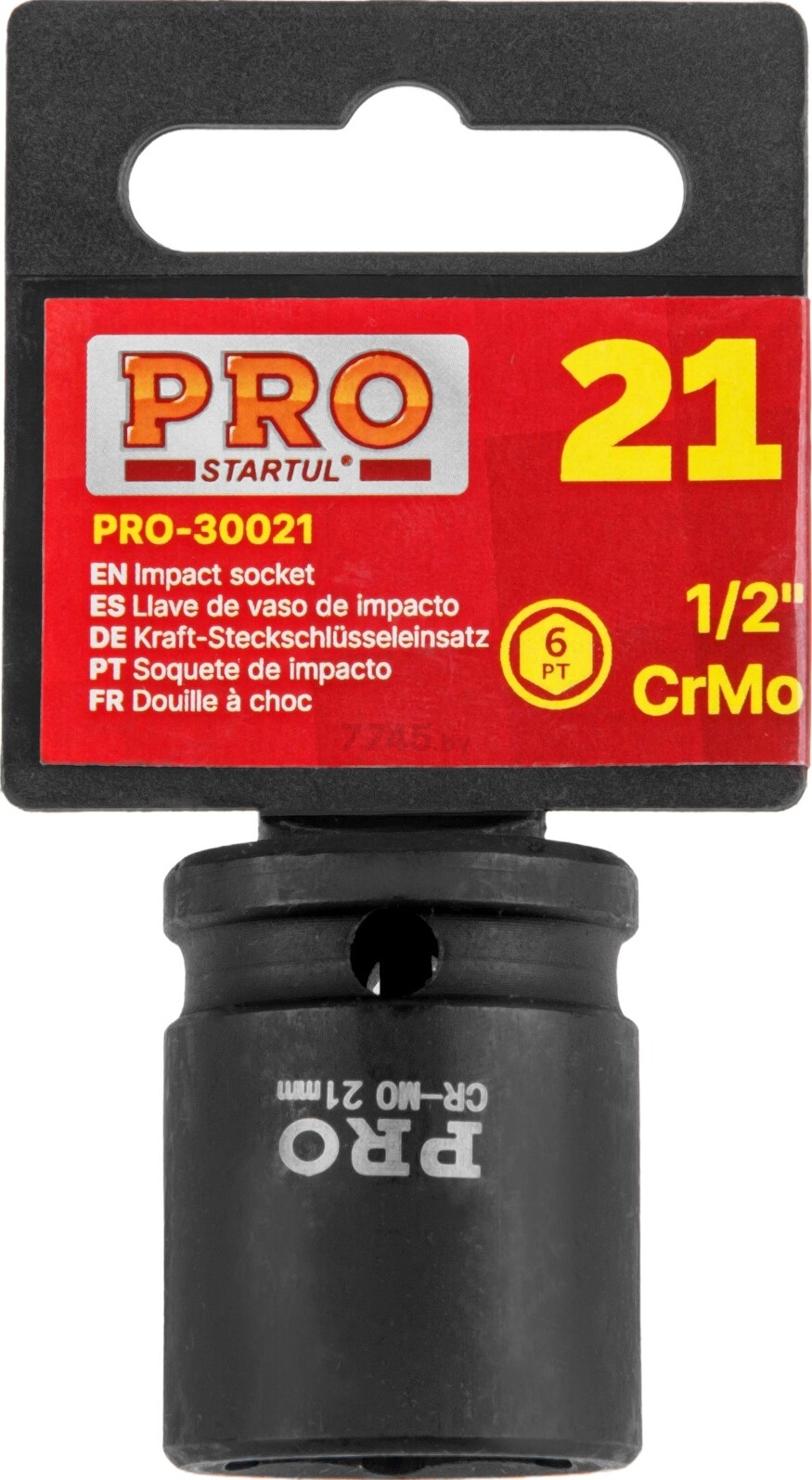Головка ударная 1/2" 21 мм 6 граней PRO STARTUL (PRO-30021) - Фото 2