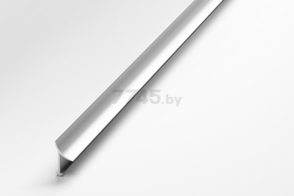 Профиль декоративный алюминиевый ЛУКА внутренний 2700х10х10 серебро (ПК 06-1.2700.01л) - Фото 3