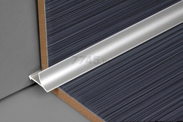 Профиль декоративный алюминиевый ЛУКА внутренний 2700х10х10 серебро (ПК 06-1.2700.01л) - Фото 4