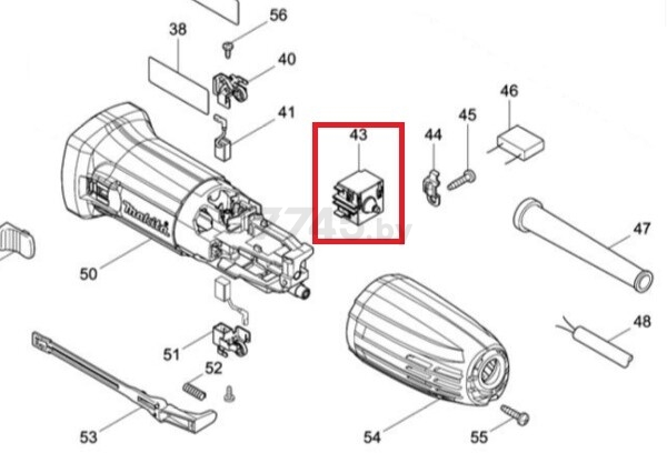 Выключатель для шлифмашины угловой MAKITA GA 5030 R (650769-2)