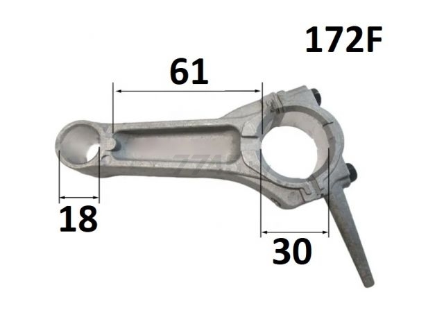 Шатун 172F для генератора ECO PE-7000RSI (13010-17201-00)