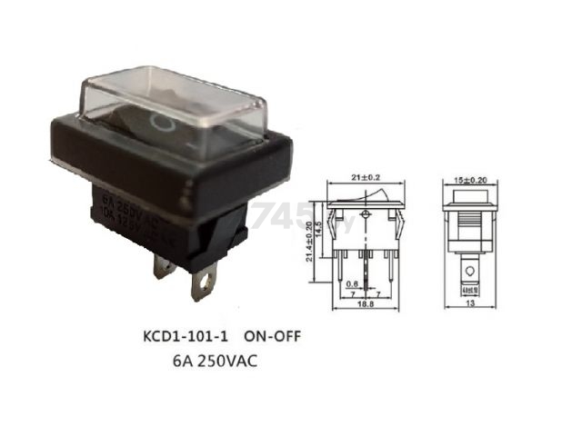 Выключатель зажигания для генератора ECO PE-3000RSI (PE-3000RSI-1016)
