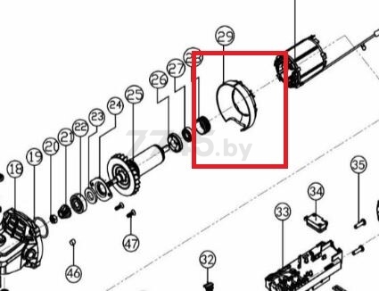 Диафрагма для болгарки BULL WS1216 (CA1313S-29)