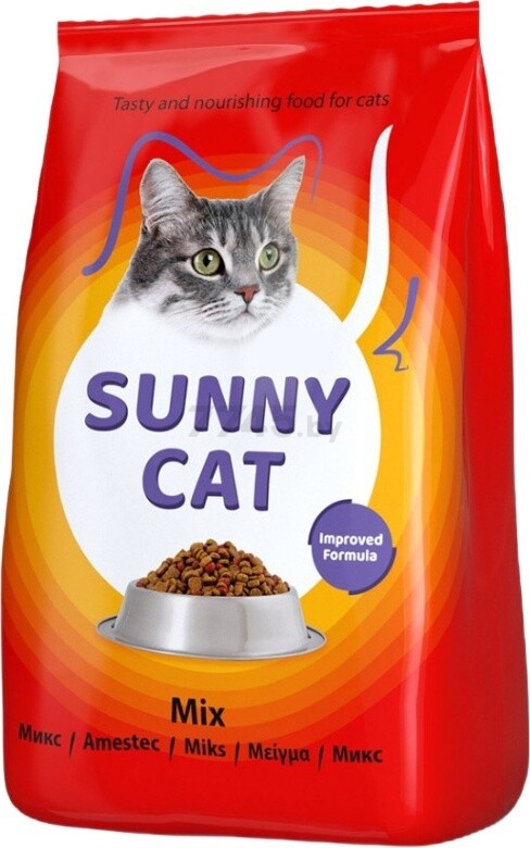 Сухой корм для кошек SUNNY Cat Mix курица с печенью 0,4 кг (3800124214454)