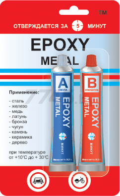 Клей холодная сварка ЭДП Epoxy Metal 57 г