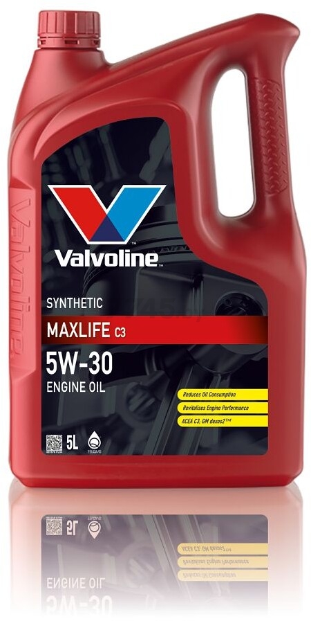 Моторное масло 5W30 синтетическое VALVOLINE MaxLife C3 5 л (881676) - Фото 2