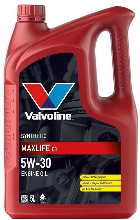 Моторное масло 5W30 синтетическое VALVOLINE MaxLife C3 5 л (881676)