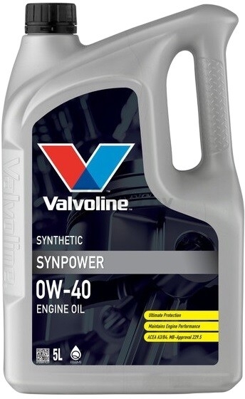 Моторное масло 0W40 синтетическое VALVOLINE SynPower 5 л (872589) - Фото 2