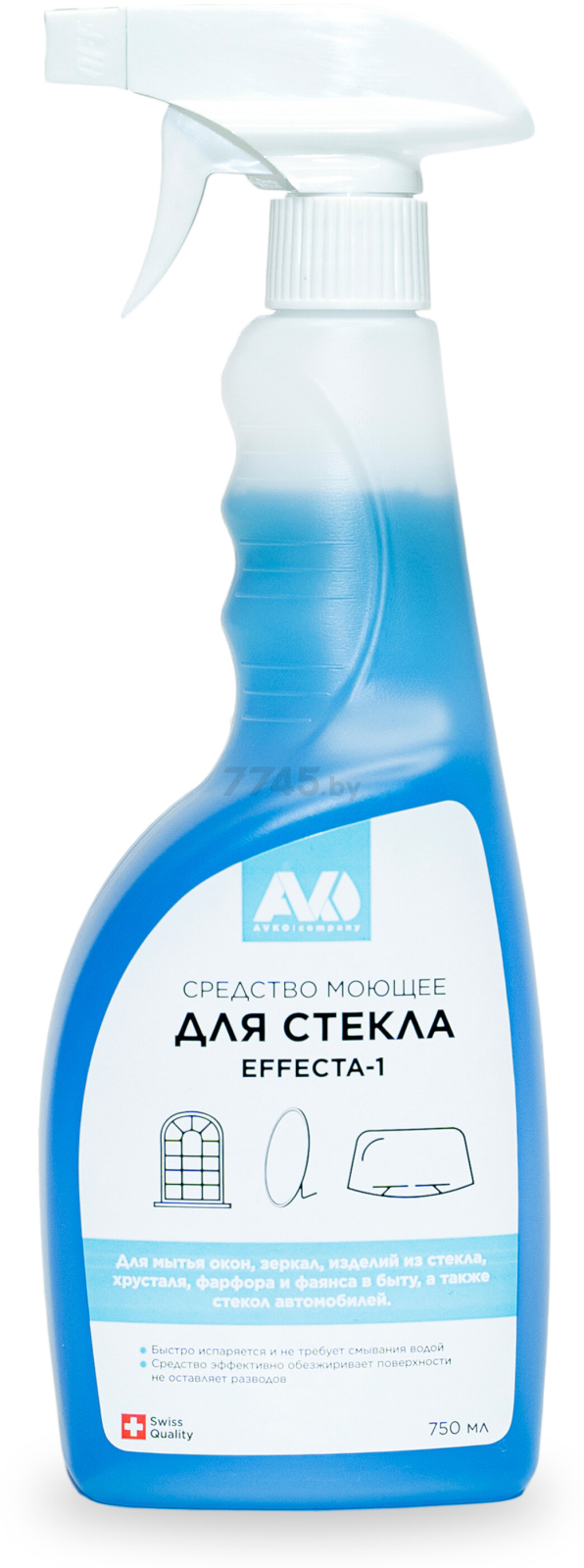 Средство для мытья стекол и зеркал AVKO Эффекта-1 0,75 л