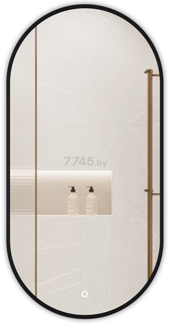 Зеркало для ванной с подсветкой EMZE UV LED 500х1000 LED.UV.50.100.CHE